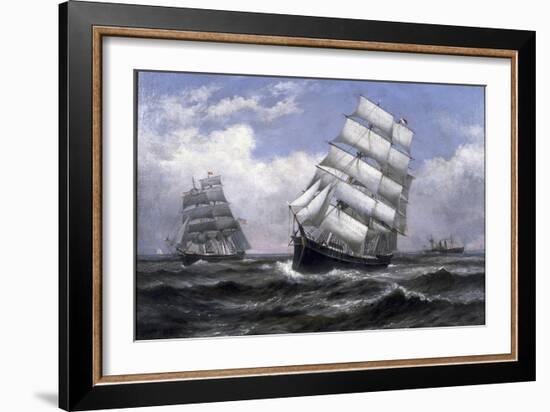 Tall Ships-Xanthus Russell Smith-Framed Giclee Print