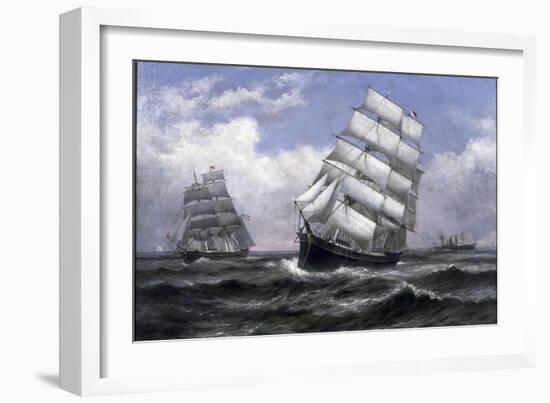 Tall Ships-Xanthus Russell Smith-Framed Giclee Print