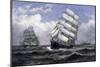 Tall Ships-Xanthus Russell Smith-Mounted Giclee Print