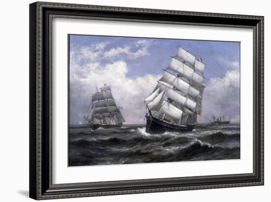 Tall Ships-Xanthus Russell Smith-Framed Giclee Print