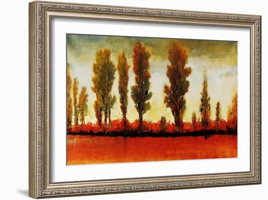 Tall Trees Horizonal Red-Tim O'toole-Framed Giclee Print