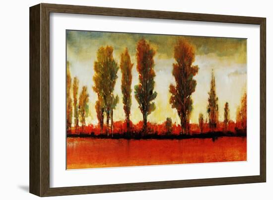 Tall Trees Horizonal Red-Tim O'toole-Framed Giclee Print