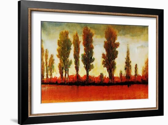 Tall Trees Horizonal Red-Tim O'toole-Framed Giclee Print