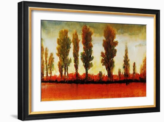 Tall Trees Horizonal Red-Tim O'toole-Framed Giclee Print