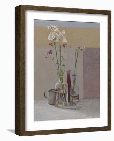 Tall White Irises, 2009-William Packer-Framed Giclee Print