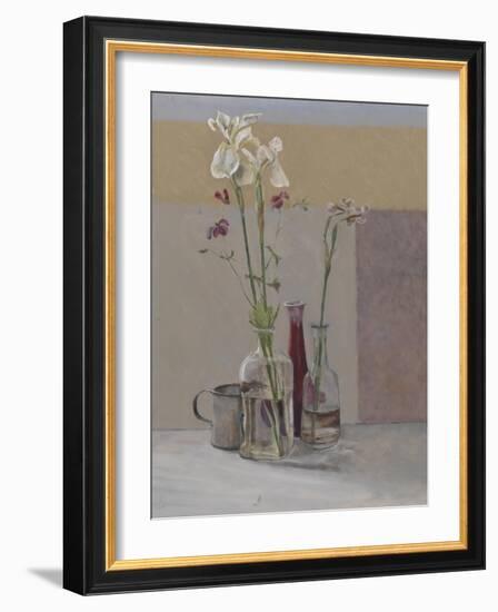 Tall White Irises, 2009-William Packer-Framed Giclee Print