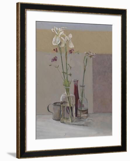 Tall White Irises, 2009-William Packer-Framed Giclee Print