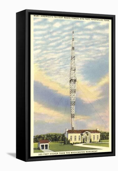 Tallest Radio Tower, Nashville, Tennessee-null-Framed Stretched Canvas