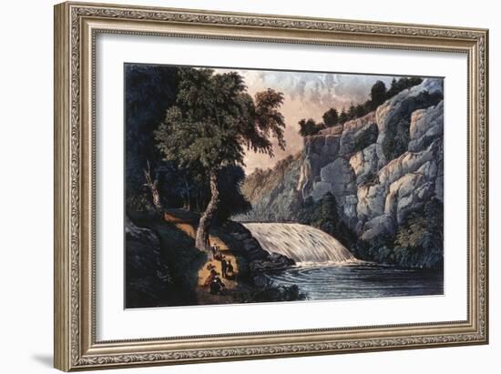 Tallulah Falls, Georgia-Currier & Ives-Framed Giclee Print