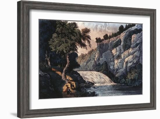 Tallulah Falls, Georgia-Currier & Ives-Framed Giclee Print