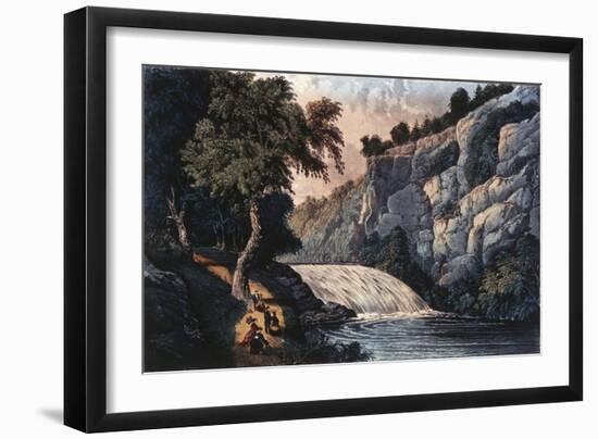 Tallulah Falls, Georgia-Currier & Ives-Framed Giclee Print