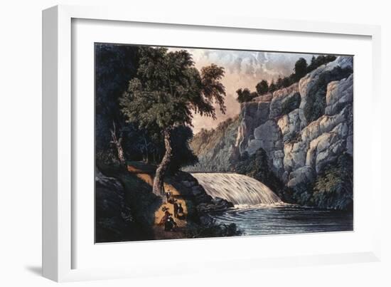 Tallulah Falls, Georgia-Currier & Ives-Framed Giclee Print