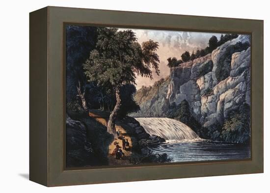 Tallulah Falls, Georgia-Currier & Ives-Framed Premier Image Canvas