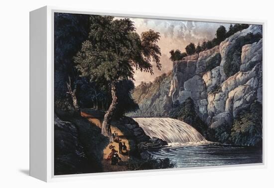 Tallulah Falls, Georgia-Currier & Ives-Framed Premier Image Canvas
