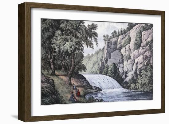 Tallulah Falls, Georgia-Currier & Ives-Framed Giclee Print