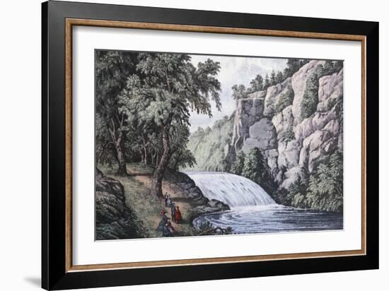 Tallulah Falls, Georgia-Currier & Ives-Framed Giclee Print