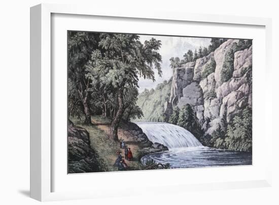 Tallulah Falls, Georgia-Currier & Ives-Framed Giclee Print