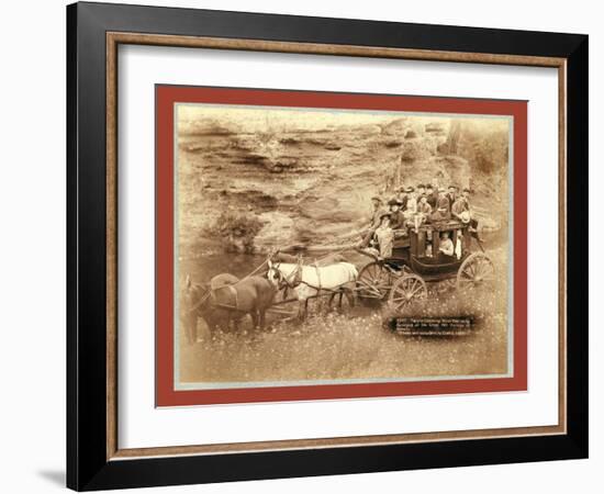 Tallyho Coaching. Sioux City Party Coaching at the Great Hot Springs of Dakota-John C. H. Grabill-Framed Giclee Print