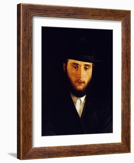 Talmudic Scholar-Isidor Kaufmann-Framed Art Print