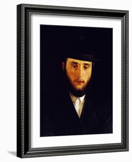 Talmudic Scholar-Isidor Kaufmann-Framed Art Print