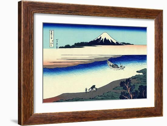 Tama River in Musashi Province' (From a Series 36 Views of Mount Fuj), 1830-1833-Katsushika Hokusai-Framed Giclee Print