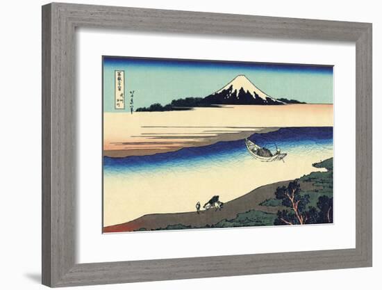 Tama River in Musashi Province-Katsushika Hokusai-Framed Premium Giclee Print