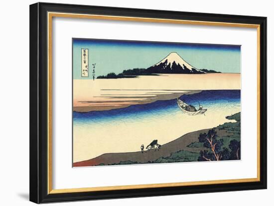 Tama River in Musashi Province-Katsushika Hokusai-Framed Premium Giclee Print