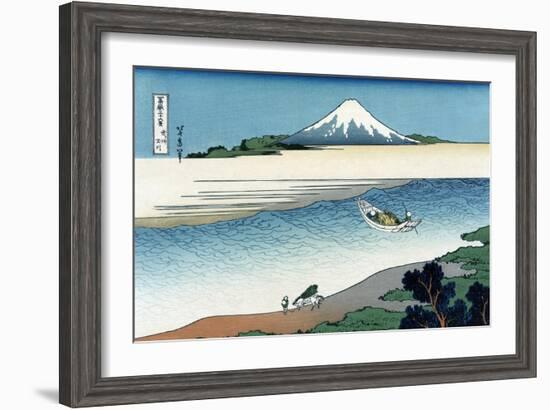 Tama River in Musashi Province-Katsushika Hokusai-Framed Art Print