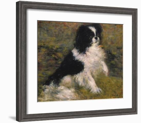 Tama ,The Japanese Dog-Pierre-Auguste Renoir-Framed Premium Giclee Print