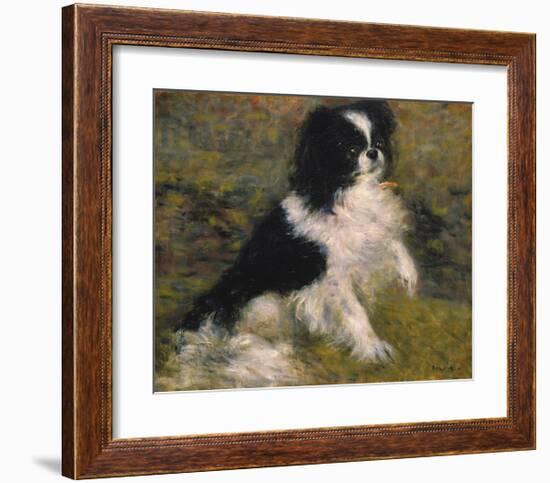 Tama ,The Japanese Dog-Pierre-Auguste Renoir-Framed Premium Giclee Print