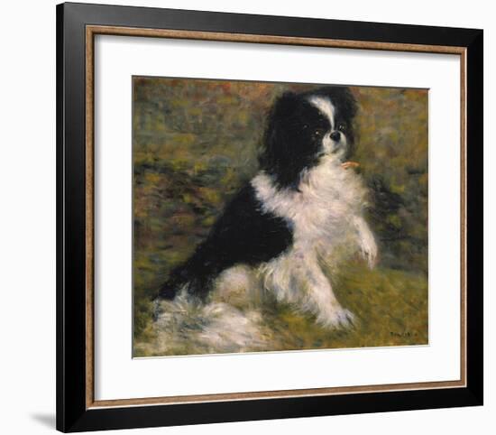Tama ,The Japanese Dog-Pierre-Auguste Renoir-Framed Premium Giclee Print