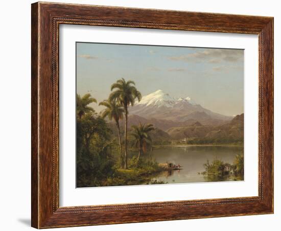 Tamaca Palms, 1854-Frederic Edwin Church-Framed Giclee Print