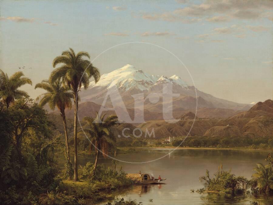 Tamaca Palms Giclee Print By Frederic Edwin Church Art Com Tamaca Palmsby Frederic Edwin Church