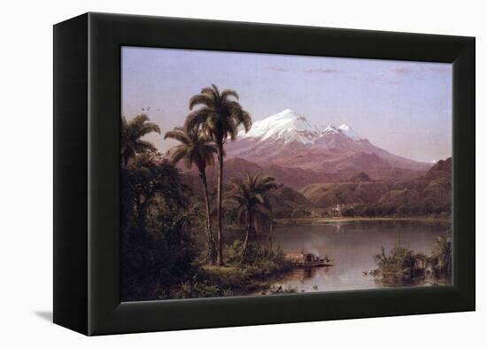 Tamaca Palms-Frederic Edwin Church-Framed Stretched Canvas