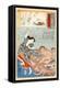 Tamakatzura Tamatori Attacked By The Octopus-Utagawa Kuniyoshi-Framed Stretched Canvas
