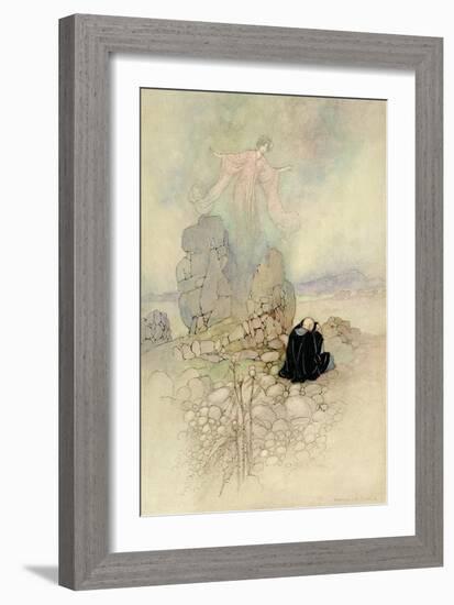 Tamamo, the Fox Maiden, 1910-Warwick Goble-Framed Giclee Print