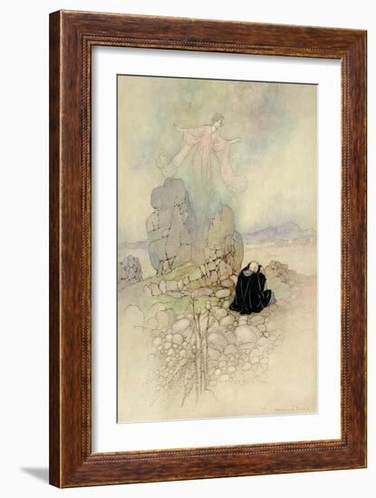Tamamo, the Fox Maiden, 1910-Warwick Goble-Framed Giclee Print