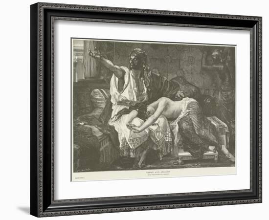 Tamar and Absalom-Alexandre Cabanel-Framed Giclee Print