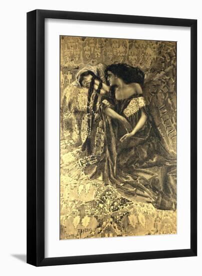 Tamara and Demon, 1890-1891-Mikhail Alexandrovich Vrubel-Framed Giclee Print