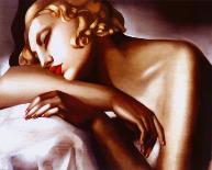 Young Lady with Gloves-Tamara de Lempicka-Stretched Canvas