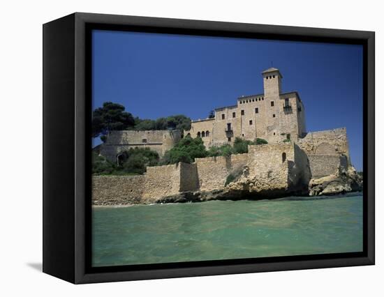 Tamarit Castle, Tarragona, Costa Dorada (Costa Daurada), Catalonia, Spain, Mediterranean-Ruth Tomlinson-Framed Premier Image Canvas