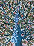 Peacock in Tree-Tamas Galambos-Giclee Print