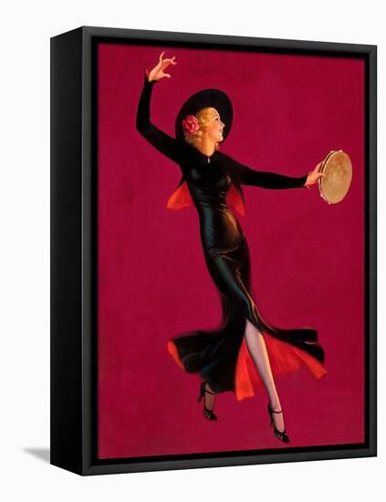 Tambourine Dancer-Edward Eggleston-Framed Stretched Canvas