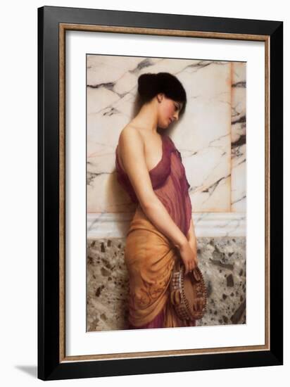 Tambourine Girl-John William Godward-Framed Art Print