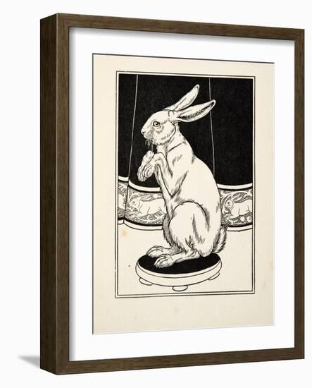 Tame Hares, from A Hundred Anecdotes of Animals, Pub. 1924 (Engraving)-Percy James Billinghurst-Framed Giclee Print