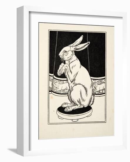 Tame Hares, from A Hundred Anecdotes of Animals, Pub. 1924 (Engraving)-Percy James Billinghurst-Framed Giclee Print