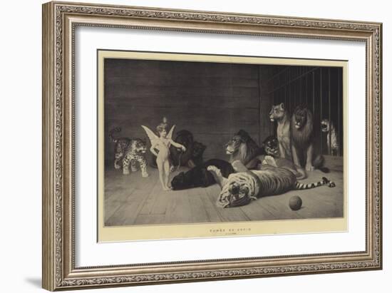 Tamed by Cupid-Jean Leon Gerome-Framed Giclee Print