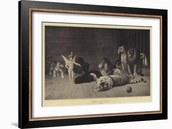 Tamed by Cupid-Jean Leon Gerome-Framed Giclee Print