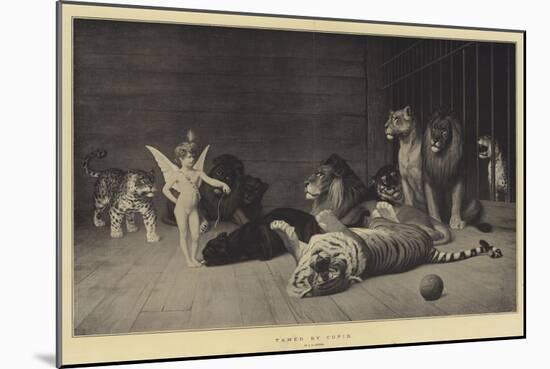 Tamed by Cupid-Jean Leon Gerome-Mounted Giclee Print
