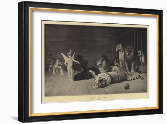 Tamed by Cupid-Jean Leon Gerome-Framed Giclee Print